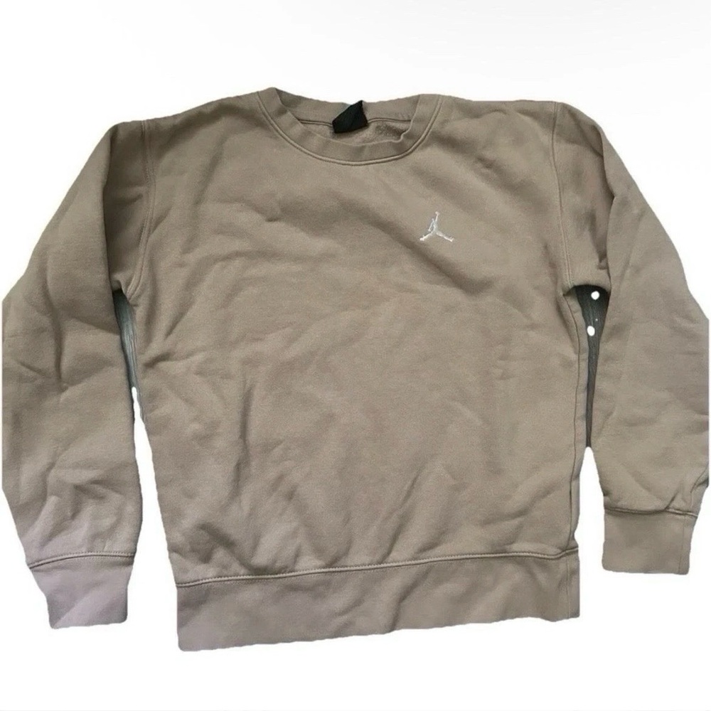 Jordan Youth Beige Crewneck Sweatshirt Size Medium (10/12)